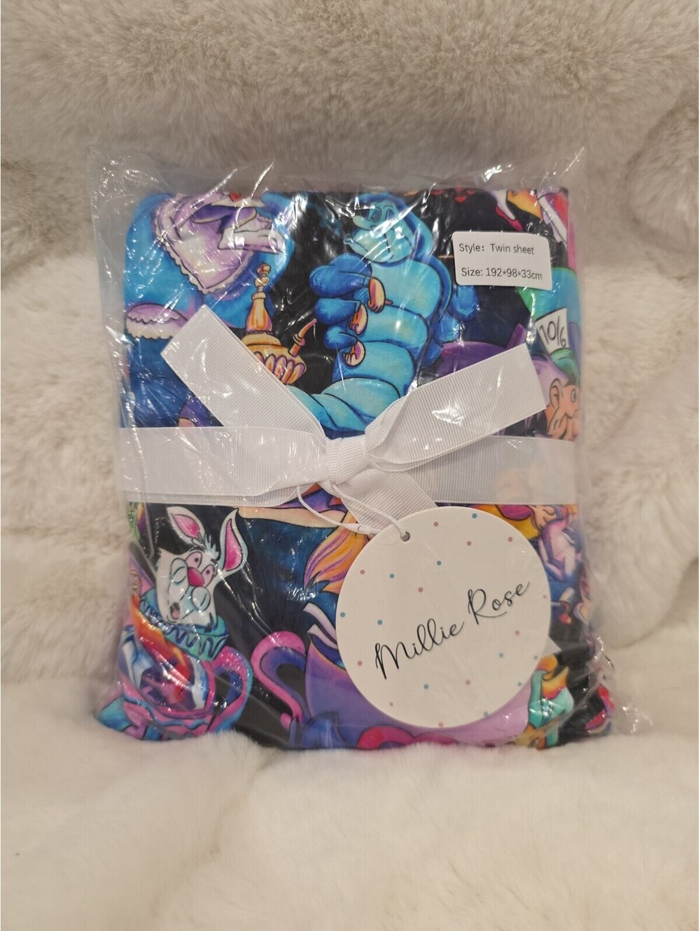 Twin Alice in Wonderland Bamboo sheet